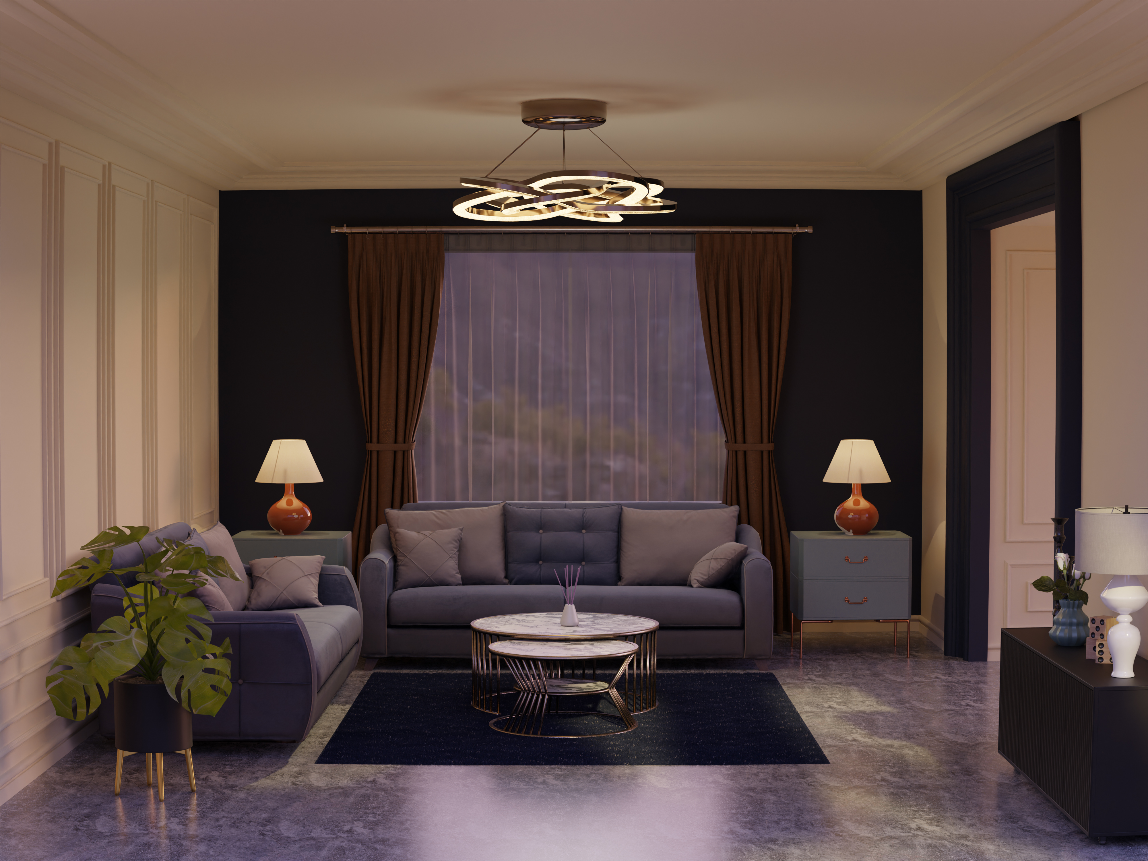 Elegant room interior